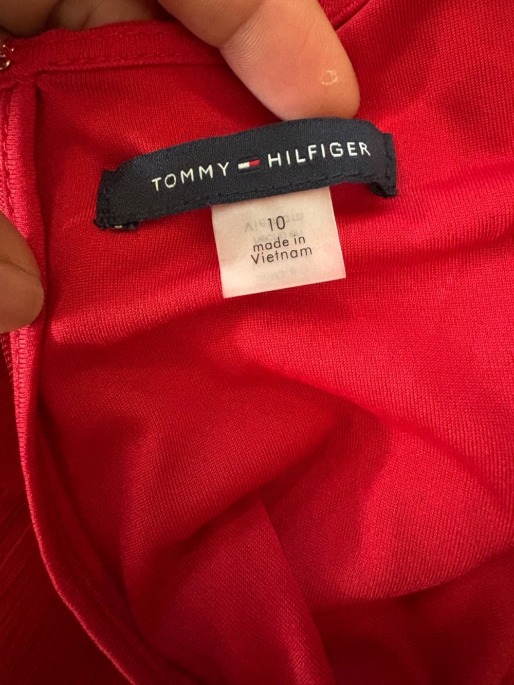 Tommy Hilfiger Red Paisley Ruffle Mini Dress - Picture 14 of 16